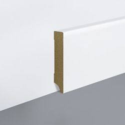 Plinta alba cubica din MDF, 80x18 mm, 2,4 m lungime