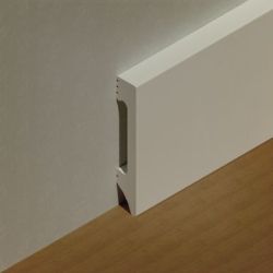 Plinta dreapta polistiren extrudat 80x14mm, 2.5m, alba