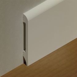 Plinta rotunjita polistiren extrudat 120x14mm, 2.5m, alba