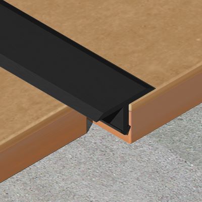 Profil T din aluminiu vopsit in camp electrostatic, 2700x20x8mm