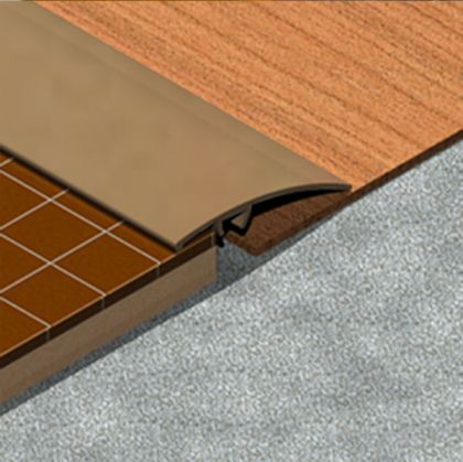 Trecere Lineco cu suruburi ascunse din aluminiu eloxat 900x41x14 mm