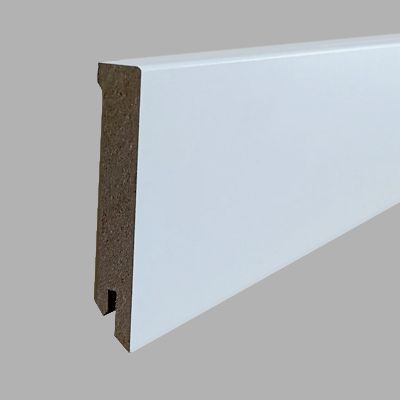 Plinta  alba MDF dreapta 80x14 mm