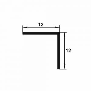 Cornier Genesis ingust din PVC 2500x12x12 mm