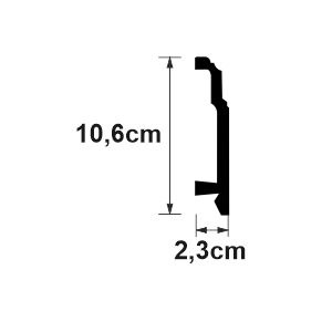 Plinta Hamburg  duropolimer 106x23 mm