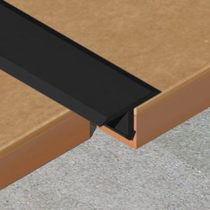 Profil T din aluminiu vopsit in camp electrostatic, 2700x20x8mm