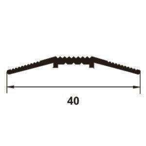 Trecere Prolux cu striatii din aluminiu eloxat 900x40x3 mm