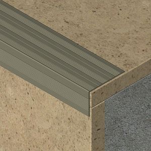 Protectie treapta Prolux cu rizuri din aluminiu eloxat 2700x41x25 mm